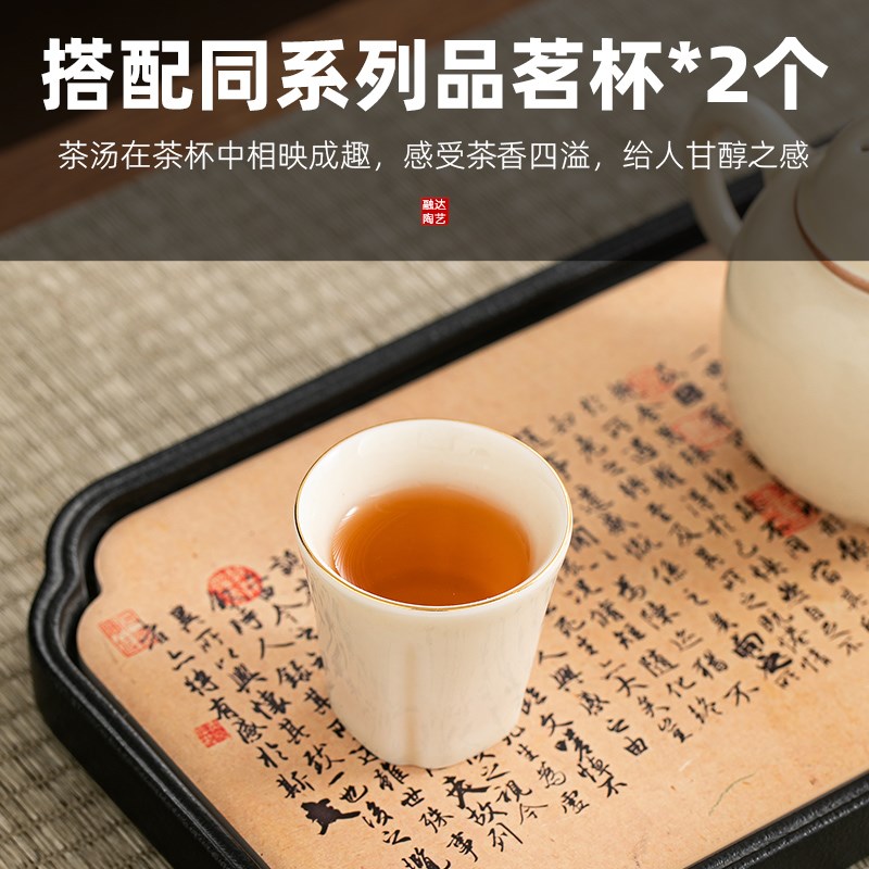 高档陶瓷茶叶罐包装盒空礼盒空盒茶叶盒中式复古红茶绿茶白茶龙井