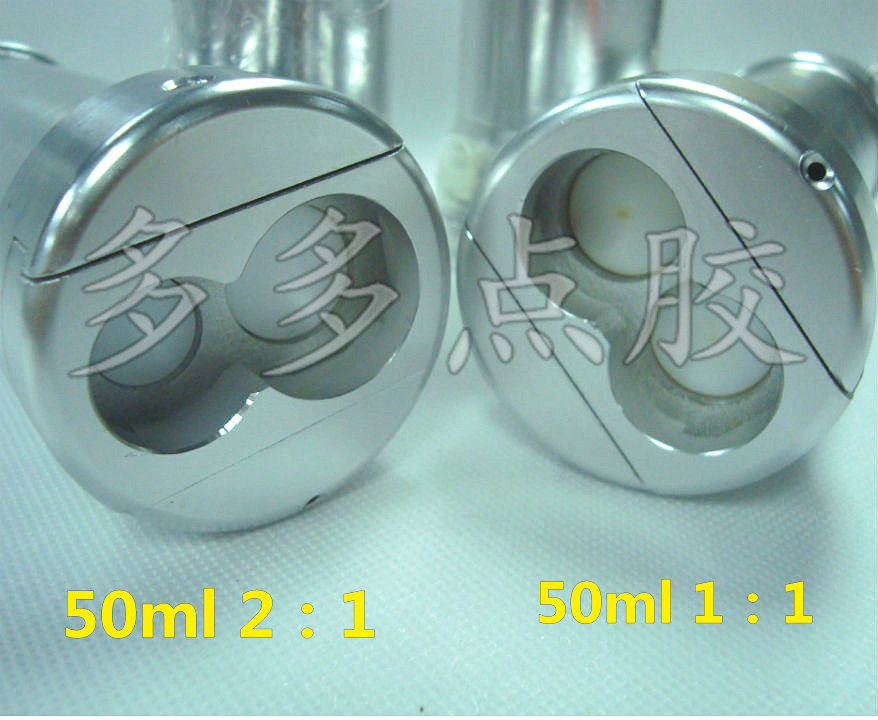 AB胶气动手电筒/50mlAB胶枪双组份气动阀AB气动胶阀50ML1:1 1:2 - 实物图