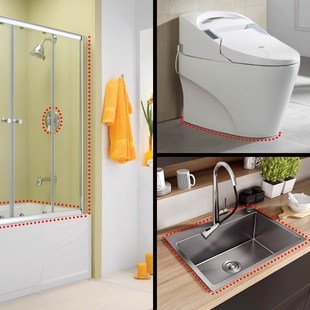 瓦克 DA防霉玻璃胶厨卫密封胶醇型固化防水胶中性硅酮胶 2支装