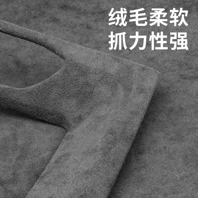 适用于18-21款宝马X3X4改装翻毛皮内饰iX3中控面板方向盘贴改装件