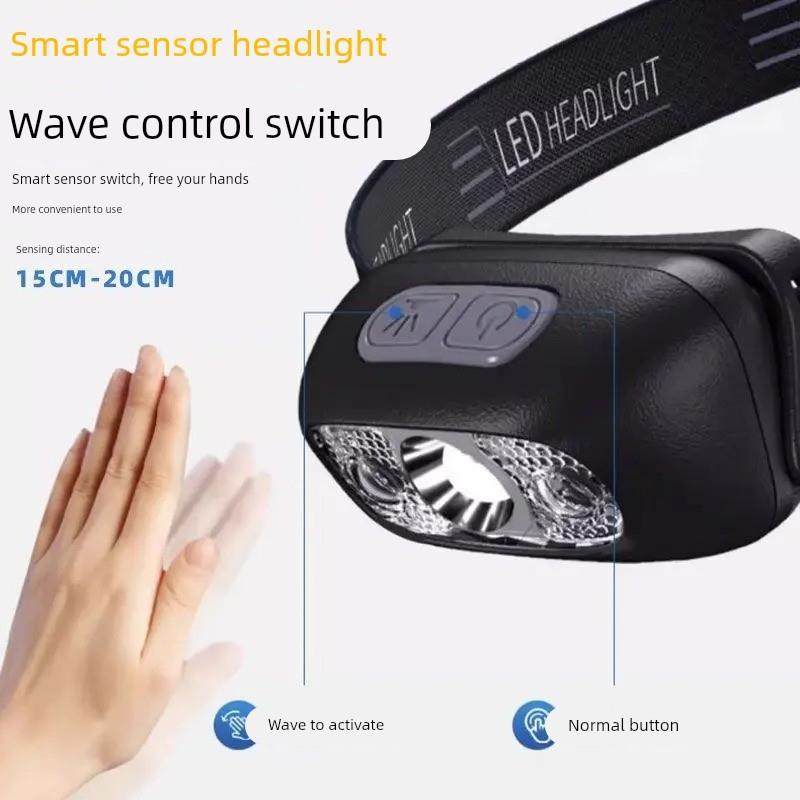 LED头灯钓鱼专用超亮可充电头戴式强光特亮小型便携式夜钓头灯