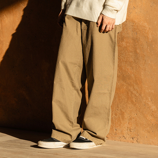 纯棉宽松百搭秋冬新款 SENDAWAY 长裤 休闲裤 24AW纯色复古直筒工装