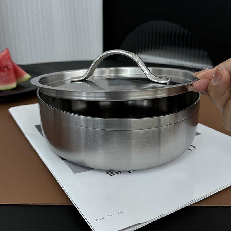 【可加热盆】304不锈钢盆洗菜盆大钢碗腌肉盆料理碗冷面碗沙拉盆