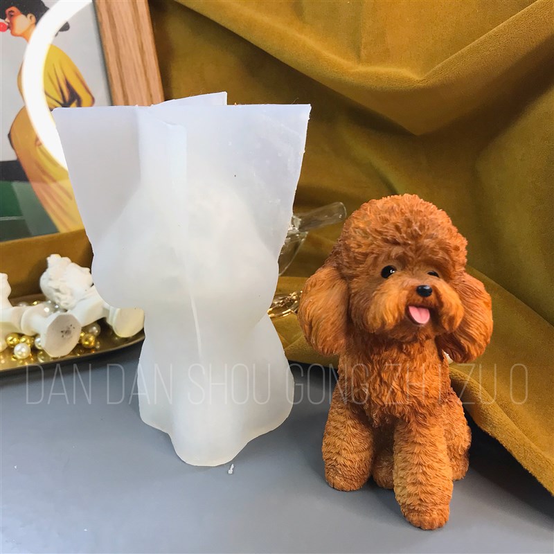 丹丹滴胶手工DIY独家3D立体模具泰迪模具狗狗薄款款硅胶模具