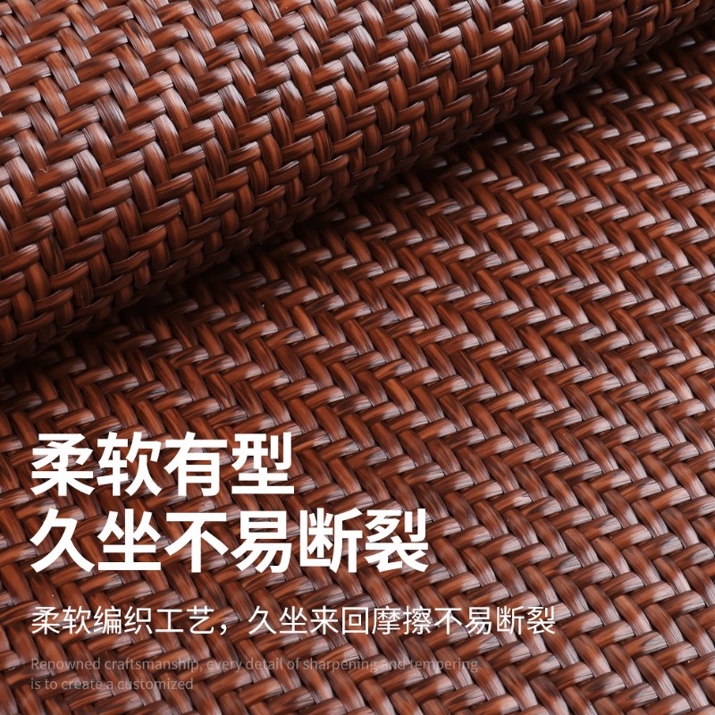 东风天锦天龙大力神货车座套夏季仿藤编单个主驾驶凉席透气坐垫套
