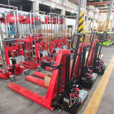 1.5吨电动剪叉高升程搬运车光电感应升高铲车高起升剪液压叉车