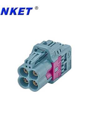 AMK12D-102Z5-Y HFM 线端连接器，直头母端，四腔，非防水 插座