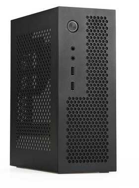 SKTC A09黑色可立可卧HTPC电脑机箱ITX主板小1U/Flex电源