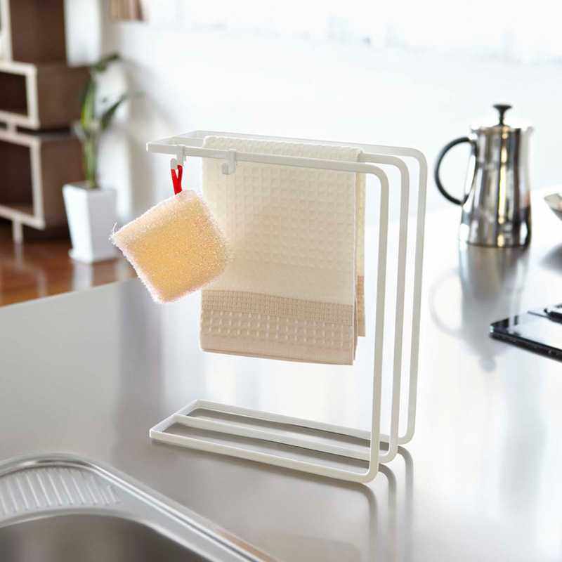 抹布架毛巾架铁艺置物架收纳清洁架免打孔橱柜日式厨房收纳,厨房/烹饪用具,抹布架/厨房清洁收纳架,淘宝优惠券,粉丝福利购,淘宝优惠卷