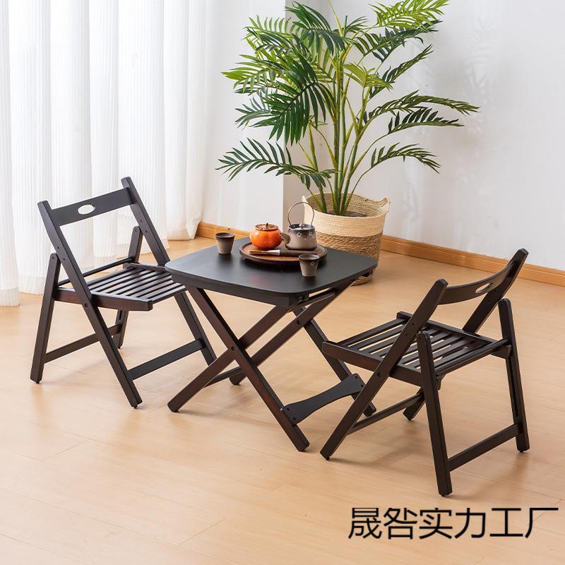 时尚简约折叠桌小方桌便携免安装茶桌客厅家用阳台户外野餐休闲桌