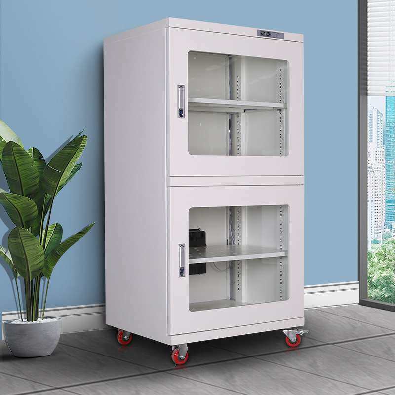 双色防潮柜工业电子设备干燥柜带轮精密仪器除湿柜元件芯片除湿柜