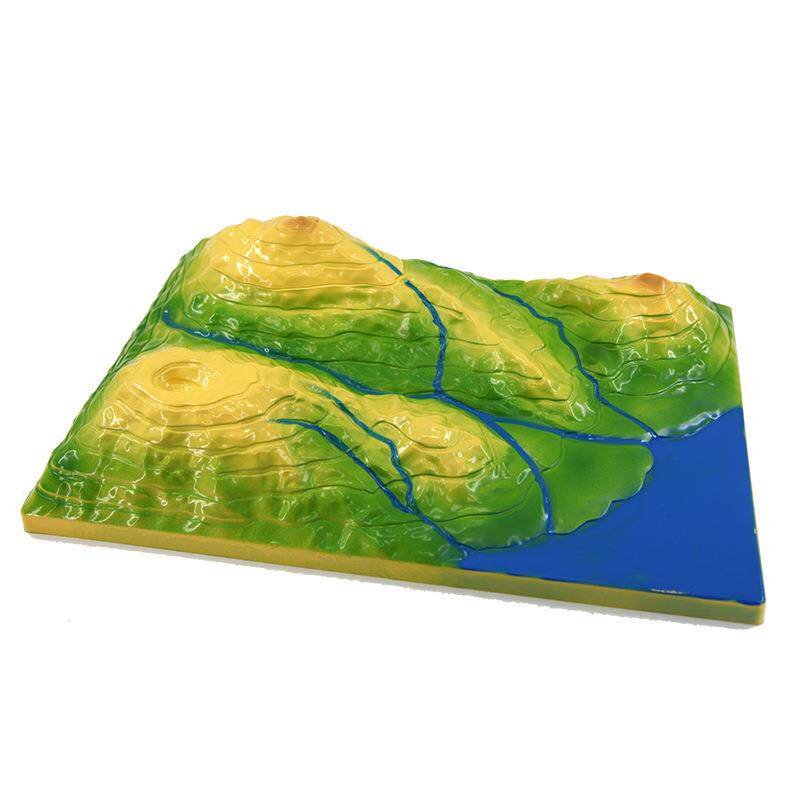 青华磁吸式大号34015等高线地形图判读模型初中学地理地貌仪器