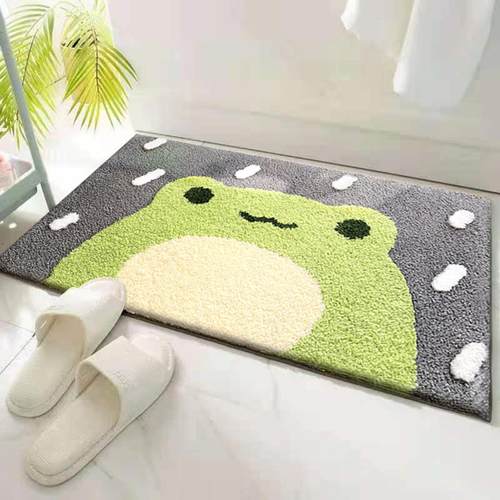 卡通仿羊绒吸水防滑地垫