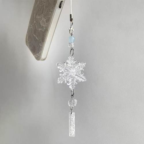 蓝冰大雪花ccd手机挂绳