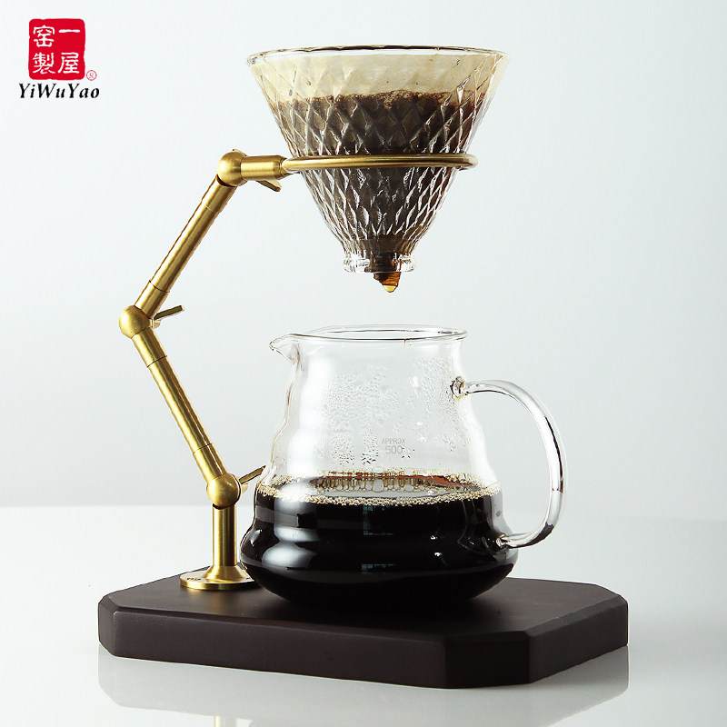 一屋窑手冲咖啡滤杯架 咖啡手沖杯架子 手沖滤杯杯組合 送滤杯