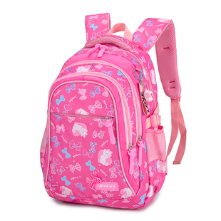 56年级校园双肩背包 日韩版 大容量初中小学生书包轻便卡通女孩2