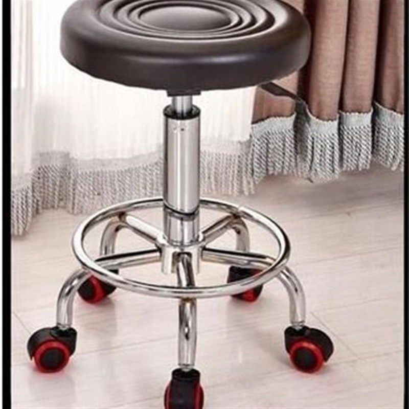 美容凳理发店椅子旋转升降圆凳子美发采耳凳滑轮美甲凳美容院专用