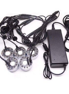 带灯一拖四造雾气喷泉喷雾加湿器雾化器假山水景鱼池摆设鱼缸盆景