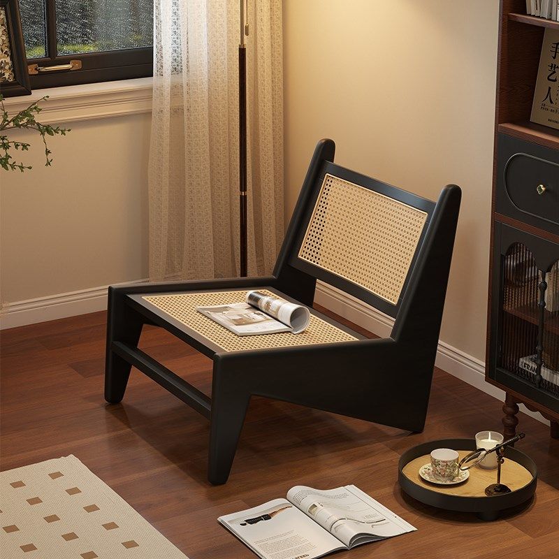 客厅单人沙发椅袋鼠椅实木藤椅中古诧寂复古休闲椅子阳台懒人椅,住宅家具,沙发椅,淘宝优惠券,粉丝福利购,淘宝优惠卷