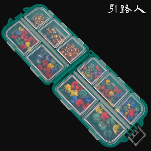 引路人包塑咬铅套装 包胶夹铅 6B矶钓铅豆 筏钓