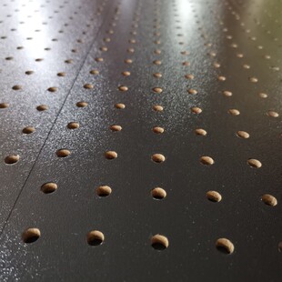 中纤板密度洞洞板木板冲孔定制室内墙面装饰木质木纹吸音墙展示架