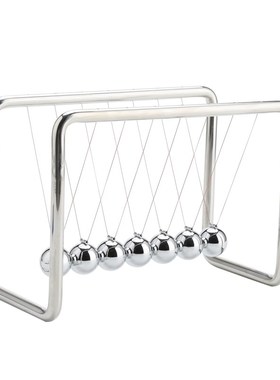 7球不锈钢支架牛顿摆球现代创意桌面装饰书房书架摆件节日礼品