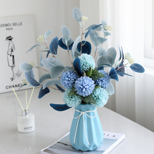仿真花束干花塑料花绢花酒柜电视柜装饰花瓶摆件客厅插花假花摆设