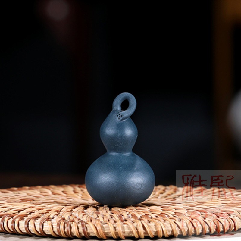 宜兴紫砂茶宠摆件七色葫芦娃葫芦兄弟雕塑创意手工把件送把件挂绳