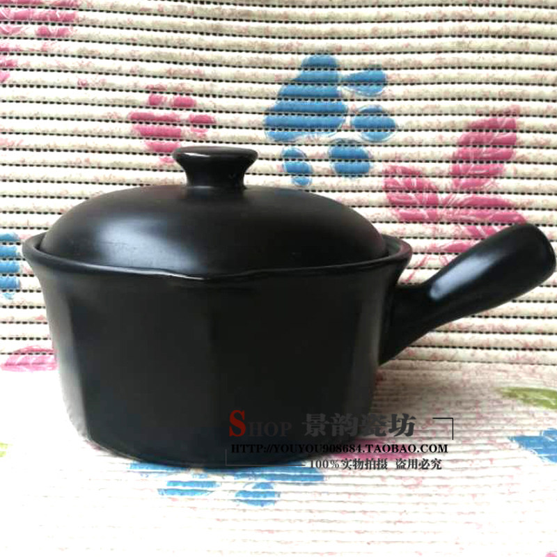 景辅镇珍宝陶瓷小奶锅砂锅宝宝德食锅卡通案图粥锅单柄小炖锅直销