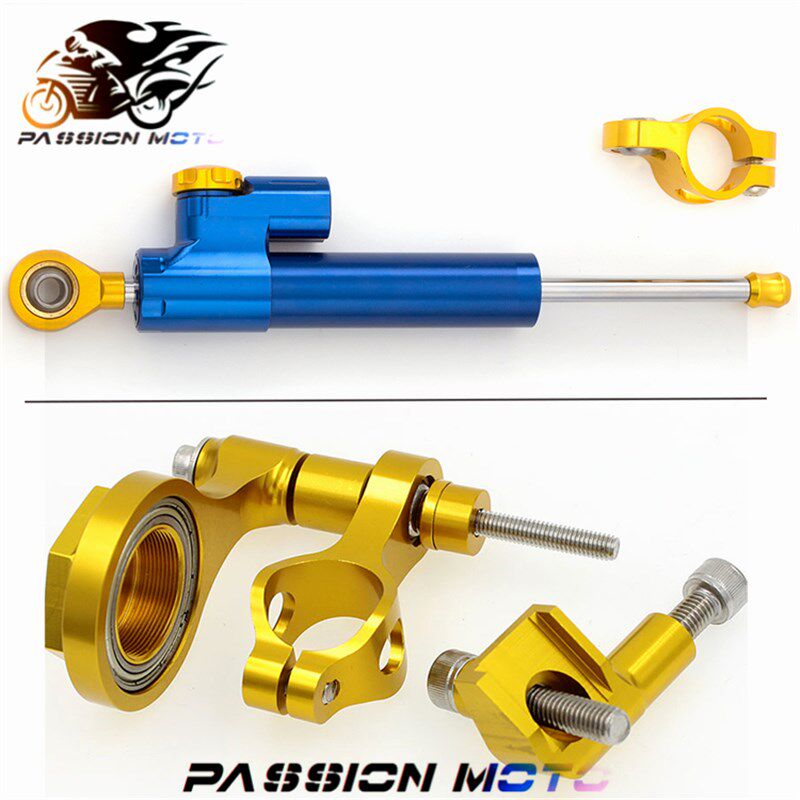 适用YZF600方向阻尼器R6 06-15改装钛尺方向杆前避震钛尺码配件