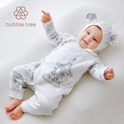 bubbletree冬季夹棉婴儿连体衣
