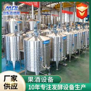 葡萄果酒啤酒发酵罐 啤酒厂酒吧精酿啤酒设备不锈钢搅拌酿酒设备