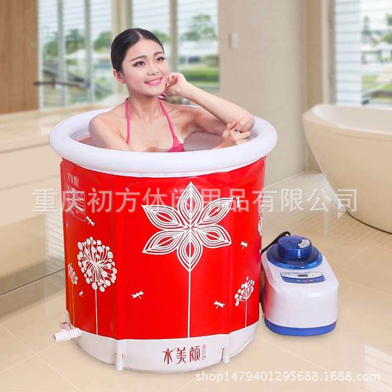 水美颜泡澡蒸熏两用浴桶带盖熏蒸机桑拿按摩汗蒸桶洗澡桶一件代发