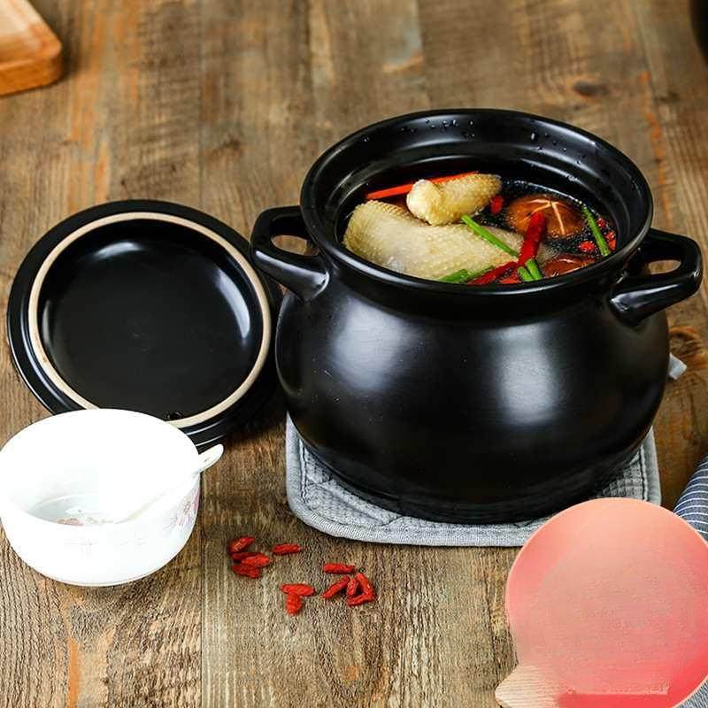 砂锅传统耐高温土锅陶瓷煲明火土锅沙锅黑色汤煲煲汤砂锅,模玩/动漫/周边/娃圈三坑/桌游,模型制作工具/辅料耗材,淘宝优惠券,粉丝福利购,淘宝优惠卷