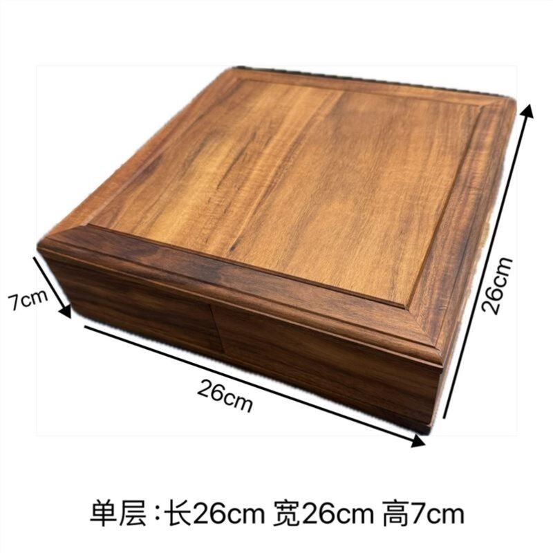 文玩收纳柜南美胡桃木鲁班旋转机关盒茶具珠宝手串文玩核桃文玩