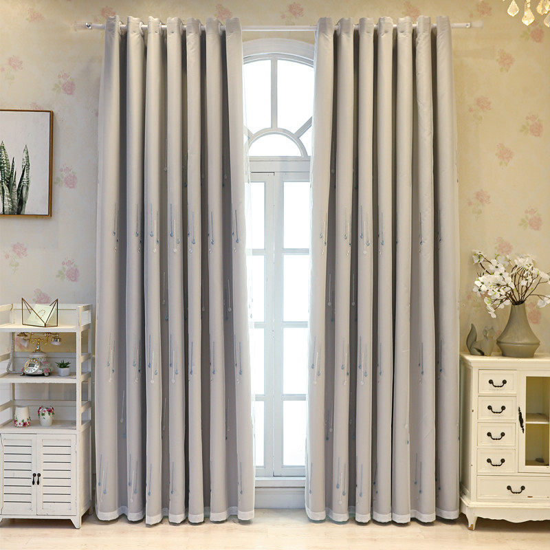 韩式田园窗帘成品婚房客厅飘窗窗帘布纯色窗纱窗帘全遮光双层窗帘,居家布艺,定制窗帘,淘宝优惠券,粉丝福利购,淘宝优惠卷