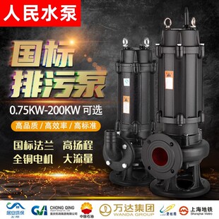 进口污水泵潜水排污泵380v三相2.2kw3kw4kw5.5千瓦7.5kw11kw
