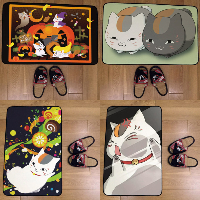 夏目友人帐猫咪老师卧室家用客厅厕所防滑吸水门垫地毯地垫定制,居家布艺,家用脚垫,淘宝优惠券,粉丝福利购,淘宝优惠卷