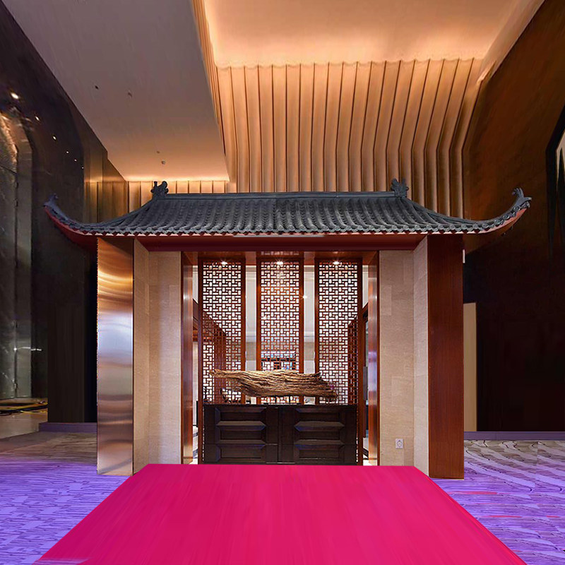 110*70cm单面一体仿古瓦中式古建塑料雨搭防水房檐装饰仿青瓦雨棚
