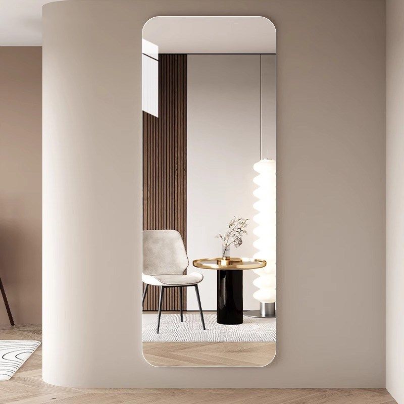 全身镜穿衣镜壁挂式卧室玻璃全身镜挂墙家用定制试衣镜子贴墙自粘,住宅家具,穿衣镜,淘宝优惠券,粉丝福利购,淘宝优惠卷
