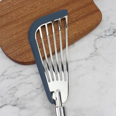 度坚二代星粒蓝硅胶蝴蝶铲 护锅炒菜耐高温锅铲铲子厨具硅胶家用