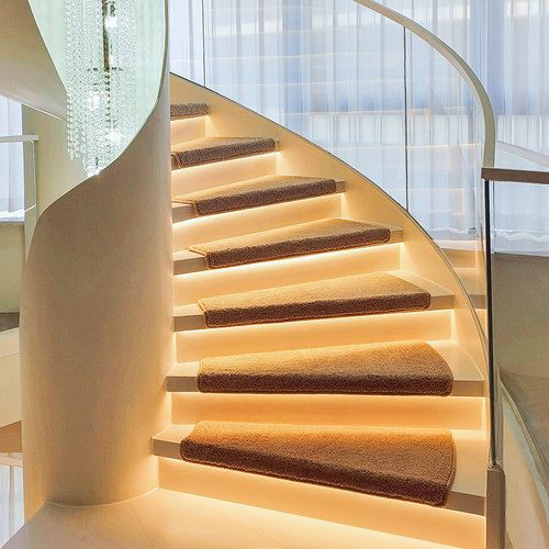 加厚实木楼梯踏步垫免胶自粘楼梯地毯阶梯式防滑专用复式楼梯地垫