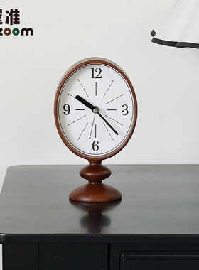 WO屋准创意中古风钟表复古座钟桌面高级感时钟摆件摆放式台钟