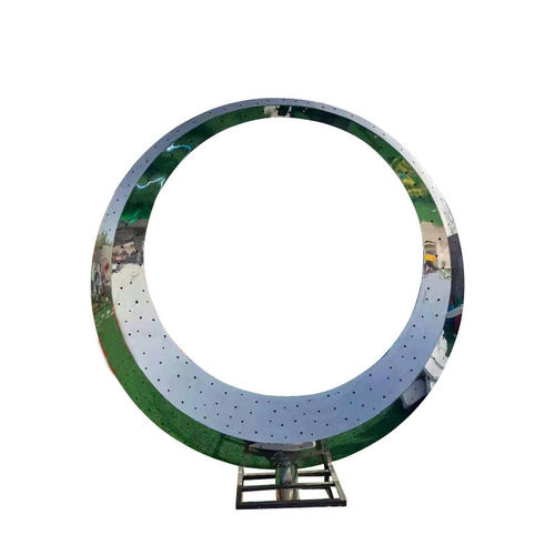 大型不锈钢镂空月亮雕塑金属拉丝鹿镜面水滴城市地标景观小品摆件