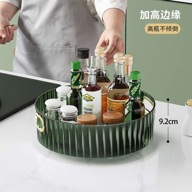 厨房旋转调料架置物架调味料家用多功能收纳转盘用品各种神器大全