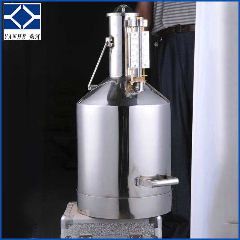 20L粗颈不锈钢带板尺标准金属量器加油机校准桶 计量器具精准