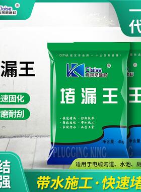 堵漏王水不漏速凝型厨房卫生间屋顶地漏裂缝修补注浆防水快干水泥