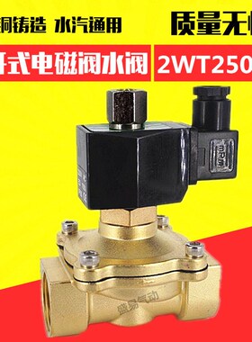 1寸常开电磁阀 2WT250-25常开水阀气阀油阀AC220V DC24V 12V TXPC