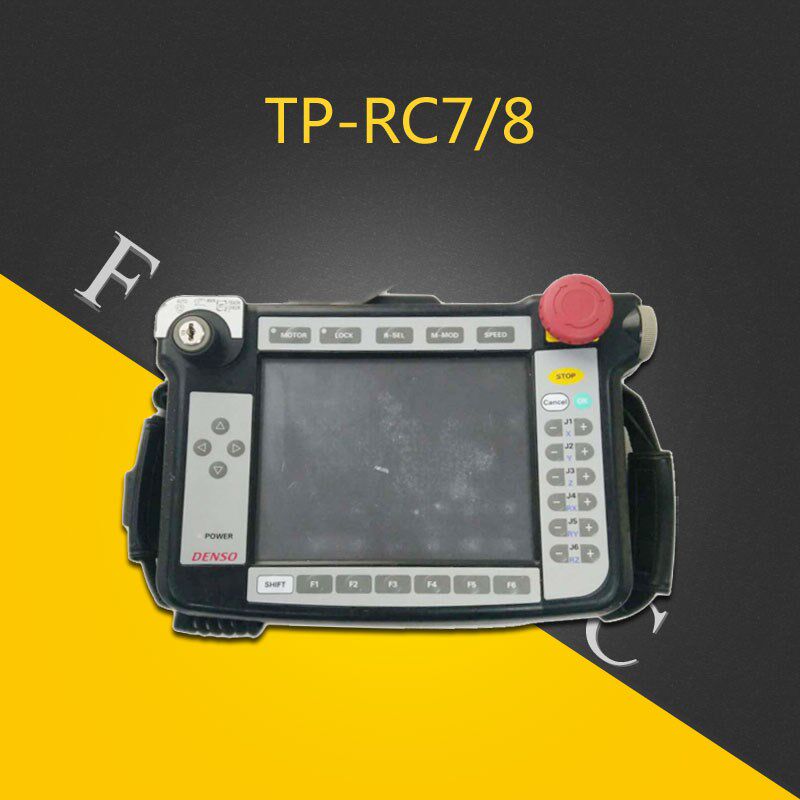 示教器TP-RC7/8机械手臂控制柜DENSO电装机械手操作屏 二手