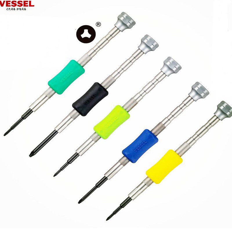 日本VESSEL威赛尔威威手机中板精密三角螺丝刀游戏机0.9Y型螺丝批